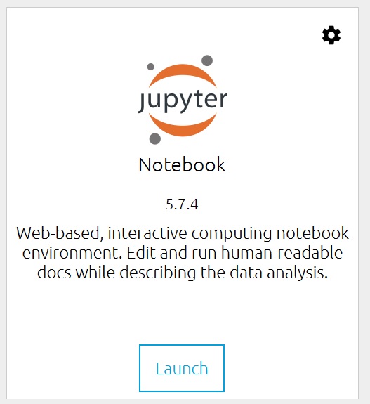 Jupyter Notebook launcher